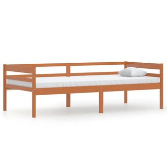 Berkfield Home Bed Frame Honey Brown Solid Pinewood 90x200 cm