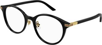 Gucci Web Round Frame - Dames - Brillen - Zwart - 52 MM - Accessoires