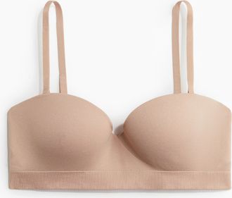 H&M Wattierter Balconette-BH Seamless - Beige