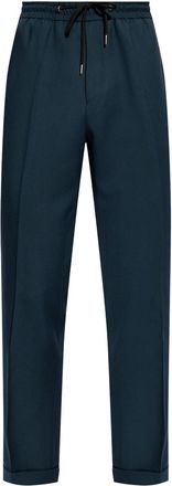 Paul Smith drawstring tapered trousers - men - Wool - 36 - Green