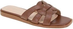 BCBGeneration Meltem Square Toe Slide Sandal in Sugar Almond at Nordstrom Rack, Size 5.5