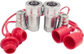 OEM Conjunto De Acoplamiento Hidr&aacute;ulico Con Tapa Antipolvo De Acero Al Carbono Para Un Uso Seguro Y Eficiente Del Sistema Hidr&aacute;ulico (npt3/8)
