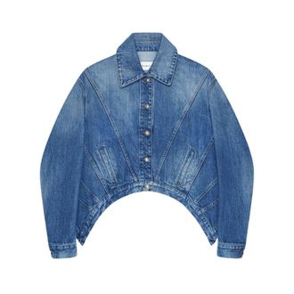 Givenchy Denim Jackets, female, Blue, Size: M GIV Jacket E26