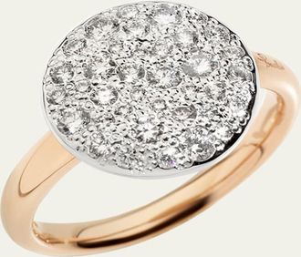 POMELLATO Sabbia 18K Gold Diamond Ring