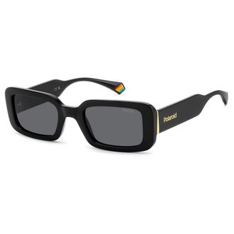 Polaroid Sunglasses, female, Black, 52 MM, Black/Grey Polarized Sunglasses