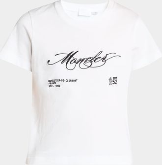Moncler Embroidered Short-Sleeve T-Shirt