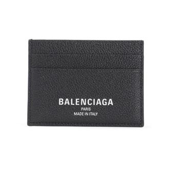 Balenciaga Wallets & Cardholders, male, Black, Size: ONE SIZE Black Leather Wallet Stylish Accessory