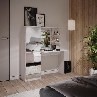 Vicco Tocador Jasmin, Blanco, 123 X 141.2 Cm Con Iluminaci&oacute;n Led