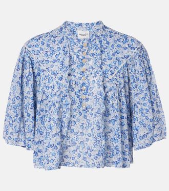 Isabel Marant Top Veelia in cotone con stampa floreale