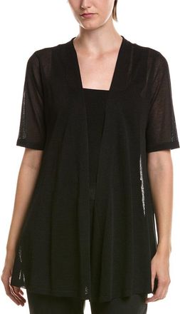 Anne Klein Petite Semi Sheer Short Sleeve Cardigan