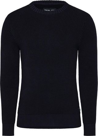 Replay Mens Knitted Crewneck Sweater in Blue Cotton - Size X-Large