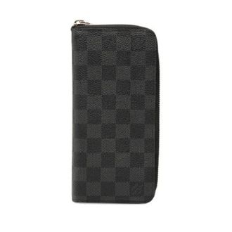 Louis Vuitton Pre-owned Wallets, female, Black, Size: ONE SIZE Pre-owned Damier Graphite Zip Around Wallet