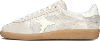 Ama brand Schoenen, Dames, Beige, 40 EU, Leer, Deluxe Lage Sneakers Blade