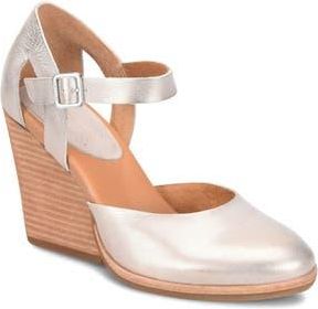 Kork-ease Harlow Wedge Pump in Champagne Metallic at Nordstrom Rack, Size 8.5