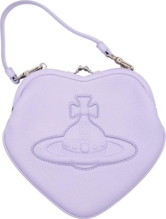 Vivienne Westwood Handbags, female, Purple, Size: ONE SIZE Belle Heart Frame Purse