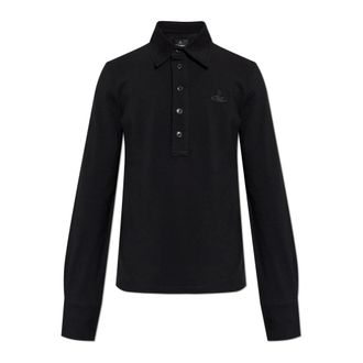Vivienne Westwood Polo Shirts, male, Black, Size: M Classic Polo