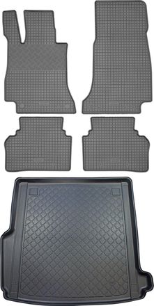 OEM Juego De Alfombrillas De Goma Para Coche Y Maletero Para Mercedes Clase E W213 T Estate (5 Puertas) Desde Noviembre De 2016