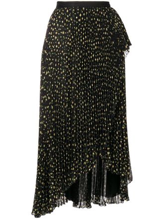 Philosophy di Lorenzo Serafini floral pleated skirt - Black
