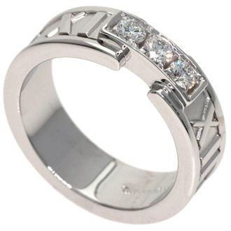 Tiffany & Co. Atlas White Gold (18K) Band Ring (Pre-Owned)