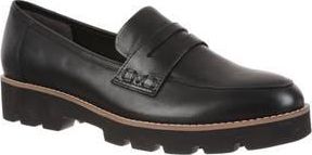 Vionic Cheryl II Lug Penny Loafer in Black Nappa at Nordstrom Rack, Size 9.5