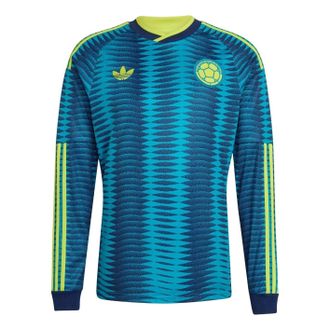 adidas Colombia 2026 Away Long Sleeve Jersey Asia Sizing Mystery Petrol Team Navy Blue JZ8804