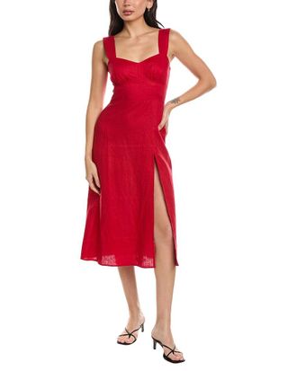 Seraphina Sleeveless Linen Midi Dress