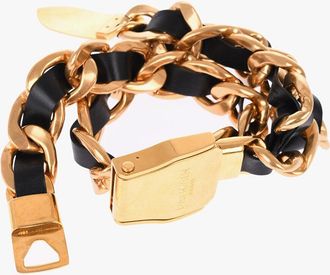 Balmain Cintura in Pelle a VIta Bassa con Catena Balmain