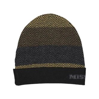 Missoni Beanies, male, Multicolor, Size: ONE SIZE Wool Ribbed Knit Beanie
