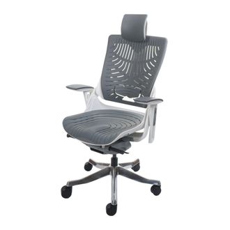 Hhg Hhg - Silla De Oficina Merryfair Wau 2b, Silla De Escritorio Silla Giratoria, Carcasa Dura, Ergon&oacute;mica, Gris