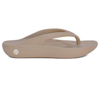 Freewaters Womens Cloud9 Ultra Bliss Flip-Flops Khaki 10