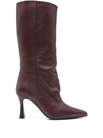 Evaluna 85mm pointed-toe boots - women - Calf Leather/Calf Leather/Rubber/Calf Leather - 40 - Red