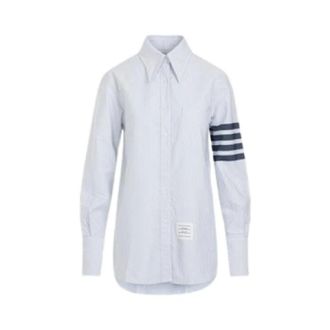 Thom Browne Shirts, female, Blue, XS, Casual Cotton Shirt for Men