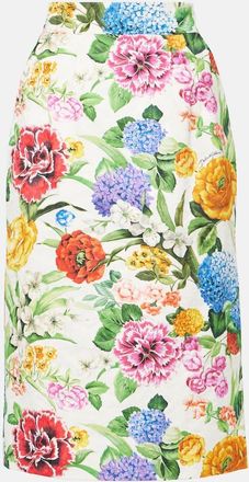 Dolce & Gabbana Gonna a tubino in broccato di cotone