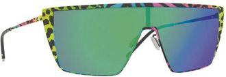 Italia Independent II 0215 149.009 Mens Sunglasses Green Size Standard
