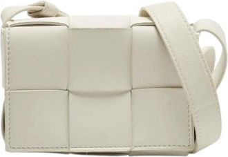 Bottega Veneta Pre-owned Cross Body Bags, female, White, Size: ONE SIZE Pre-owned Vintage Cross Body Bag