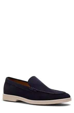 Stuart Weitzman Don Loafer in Navy Blue at Nordstrom, Size 10.5