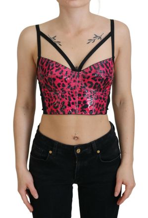 Dolce & Gabbana Leopardprint Korset Top Tsh83158