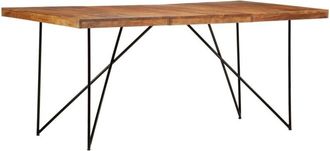 vidaXL Dining Table 180x90x76 cm Solid Acacia Wood vidaXL