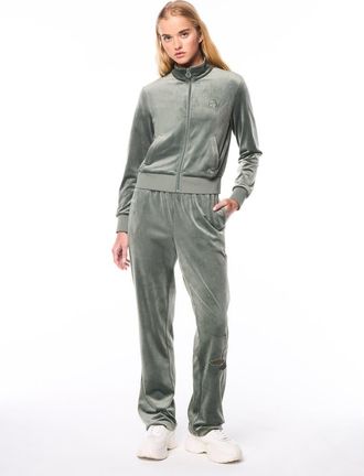 Sergio Tacchini Nuvola Velour Track Jacket in Agave Green at Nordstrom, Size Xx-Large