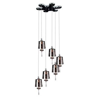 Netlighting Dance Cluster Pendant Ceiling Light Chrome in Grey