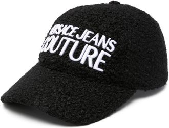 Versace Jeans Couture Cappello da baseball bouclé - Nero