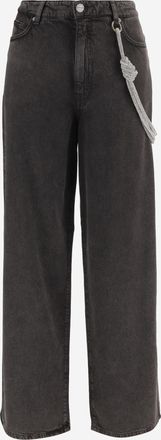 Pinko Womens Trousers Lauryn Lyocell-Cotton Black