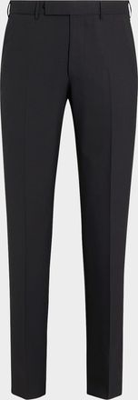 Ermenegildo Zegna Mens High Performance Flat-Front Trousers