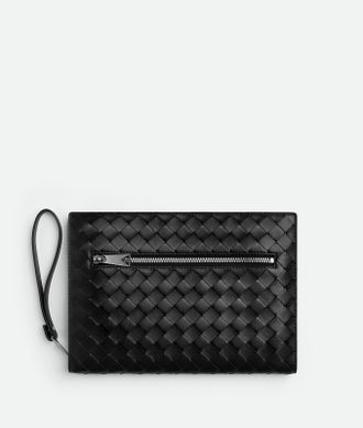 Bottega Veneta Small Intrecciato Document Case With Wristlet - Bottega Veneta