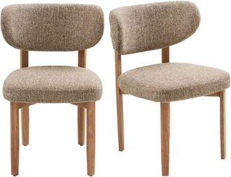 Moloo Silla de tela beige x2