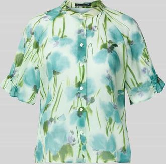 Luisa Cerano Luisa Cerano Regular Fit Bluse aus Lyocell-Ramie-Mix in Hellgruen, Gr&ouml;&szlig;e 40