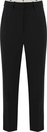 Elisabetta Franchi Lichtgewicht Cr&ecirc;pe Stof Broek - Dames - Vrijetijds broeken - Zwart - XL - Broeken