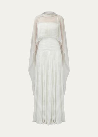 SIMKHAI Genoa Sheer Jersey Cape