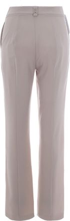 Patrizia Pepe Womens Trousers Slim Viscose Cloud Grey Polyester