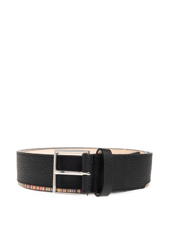 Paul Smith kenmerkende leren riem met strepen